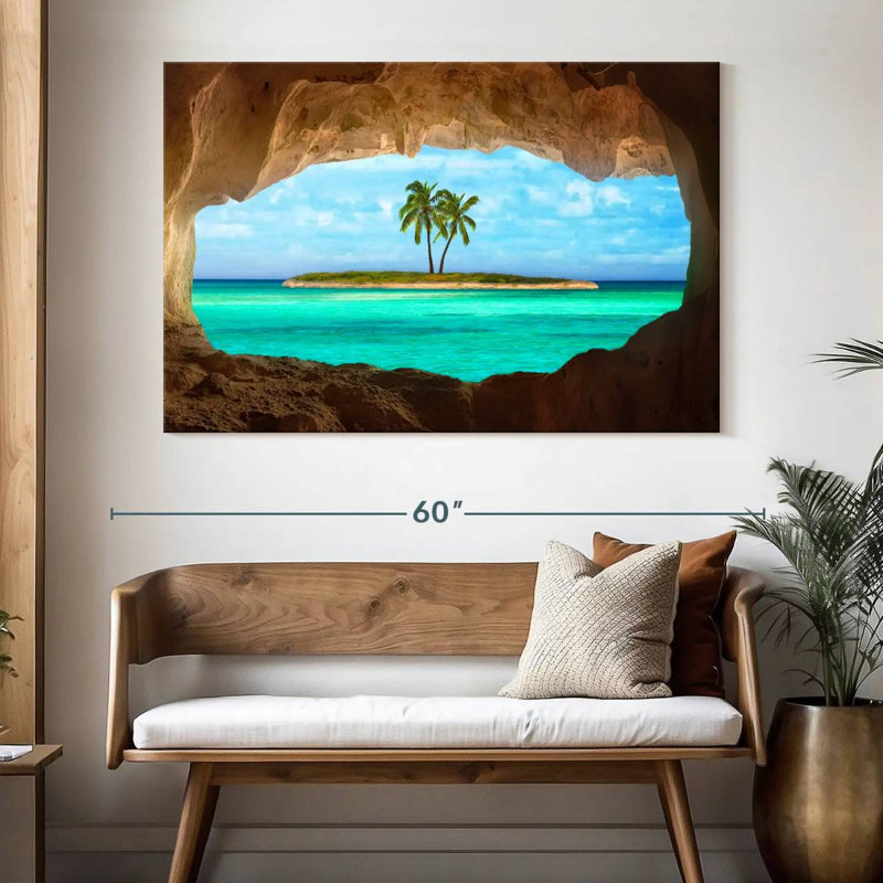 Caraïbes Gillard Cave, H 34 po x l 51 po