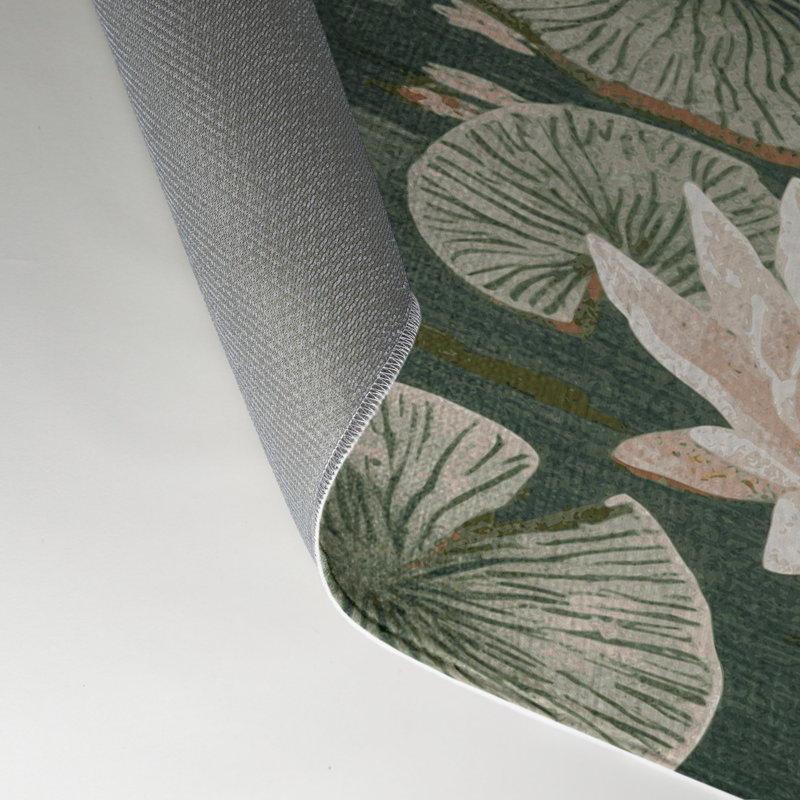 Tapis d'intérieur et d'extérieur brun Botanical