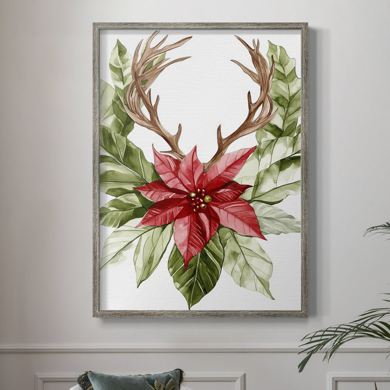 «Christmas Holiday Art DCCCLIV», reproduction d'art encadrée - bois massif XMA171511, H 15 po x l 12 po