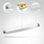 Système de douche de baignoire à fixation au plafond avec pomme de douche de 12 pouces, robinet de douche complet en laiton massif, ensembles de garniture de douche moderne avec douche à main-70940759