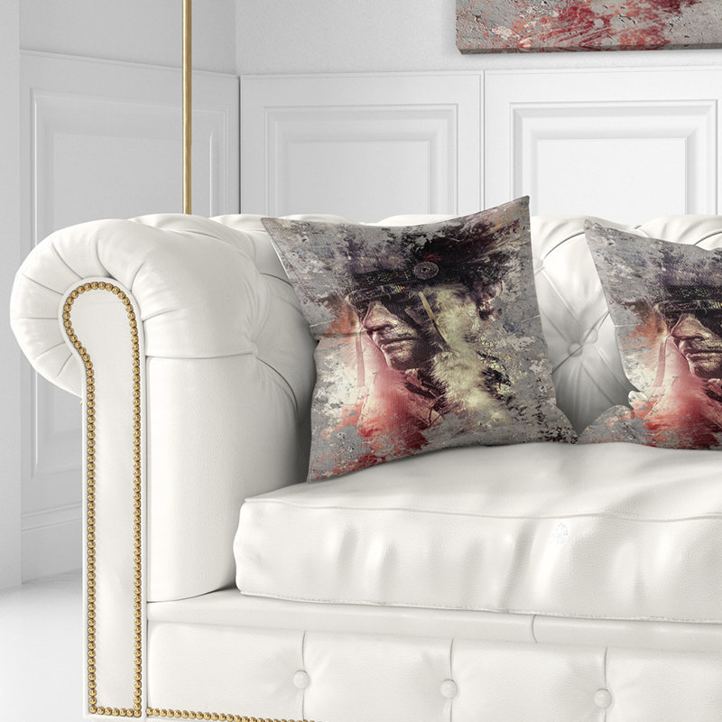  Coussin Warrior, 16 po x 16 po, Carré