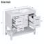 Ensemble de meuble-lavabo simple 36 po avec plateau en résine Eliseiu-654272843