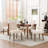 Fabric Upholstered Dining Chair Side Chair With Solid Wood Legs-1169751775