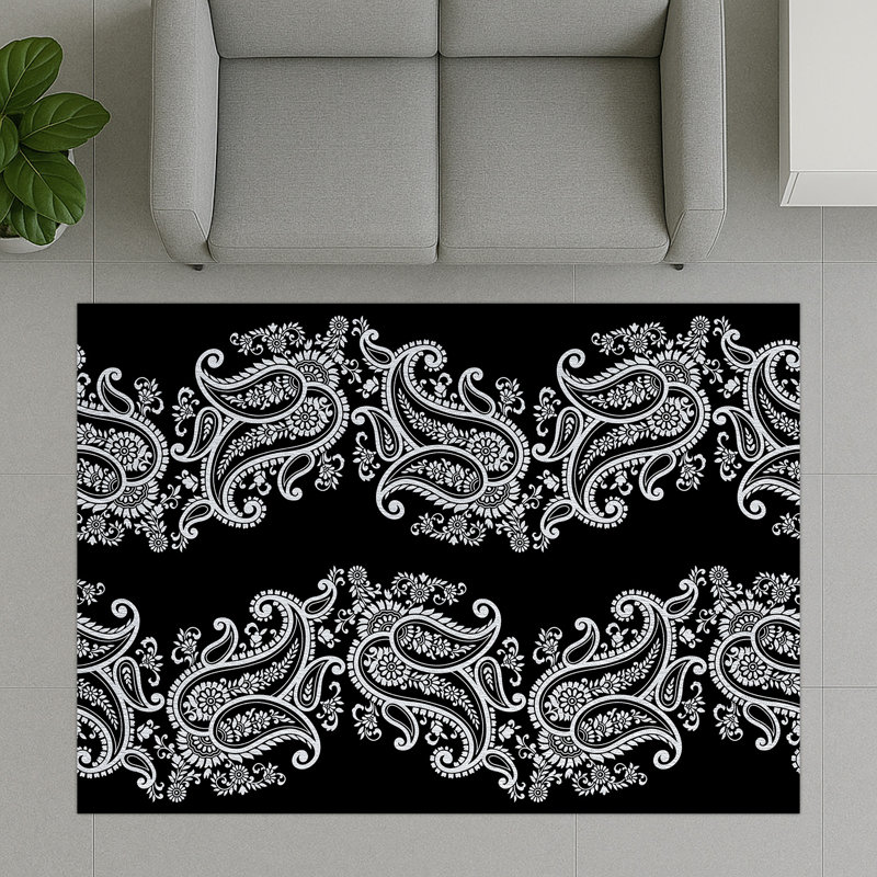 Paisley Area Rug, Runner 70 x 140 cm