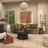 Alaunna Copper Metal Side End Accent Table with Bell Shaped Base, 15" x 15" x 19"-747592026-747592025