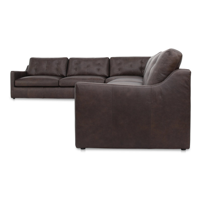 Thurlow Leather Modular 3 - Piece Sectional