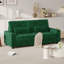 88" Velvet Square Arm Sofa with Storage, Deep Seat Sofa With USB Charging Ports & Cup Holders-227029901-234507903