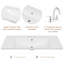 Meuble-lavabo 36 po avec lavabo et porte, armoire de rangement en céramique-1699661595