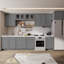 Armoire murale standard Shaker de 30 po x 12 po x 36 po Homewood Cozy Design en gris Shaker prêt à assembler-814792614-814792618