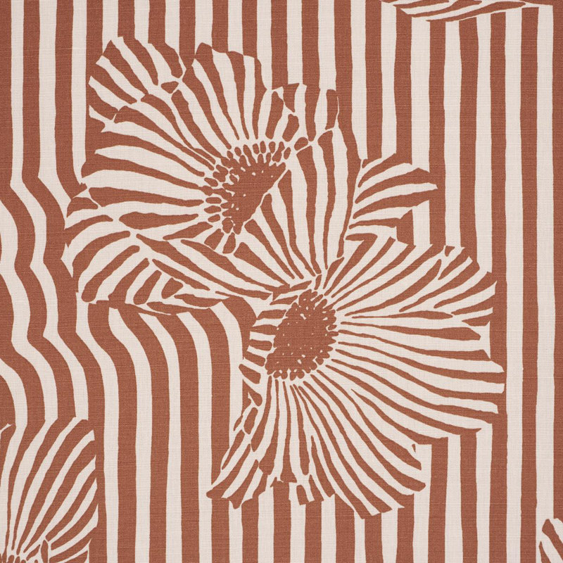 Tissu floral Chaney, Tanné