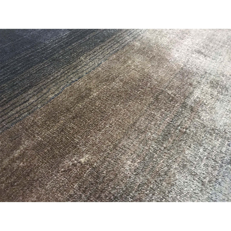 Hand-Knotted High-Quality Blue Area Rug