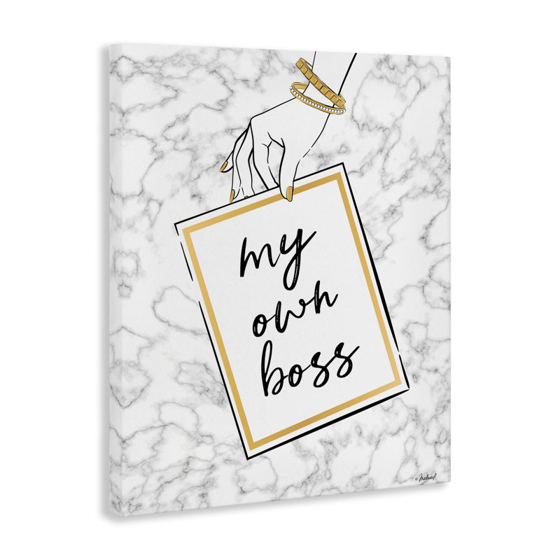 «My propre boss phrase» par Martina Pavlova, H 48 po x l 36 po
