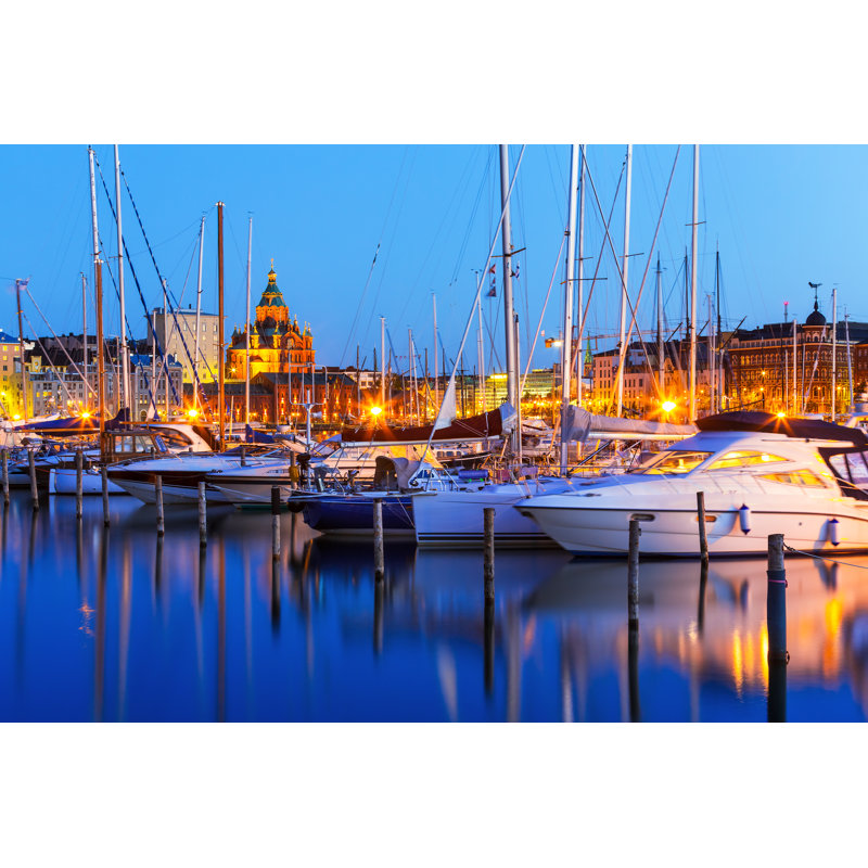 Old Town in Helsinki, Finland 1 Piece Wrapped Canvas Wall Art, 20cm H x 30cm W x 3.8cm D
