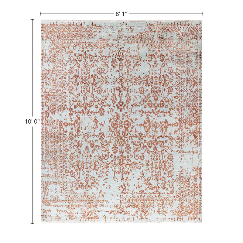 Overdyed One-of-a-Kind 8' 1" X 10' 0" Hand Knotted Area Rug