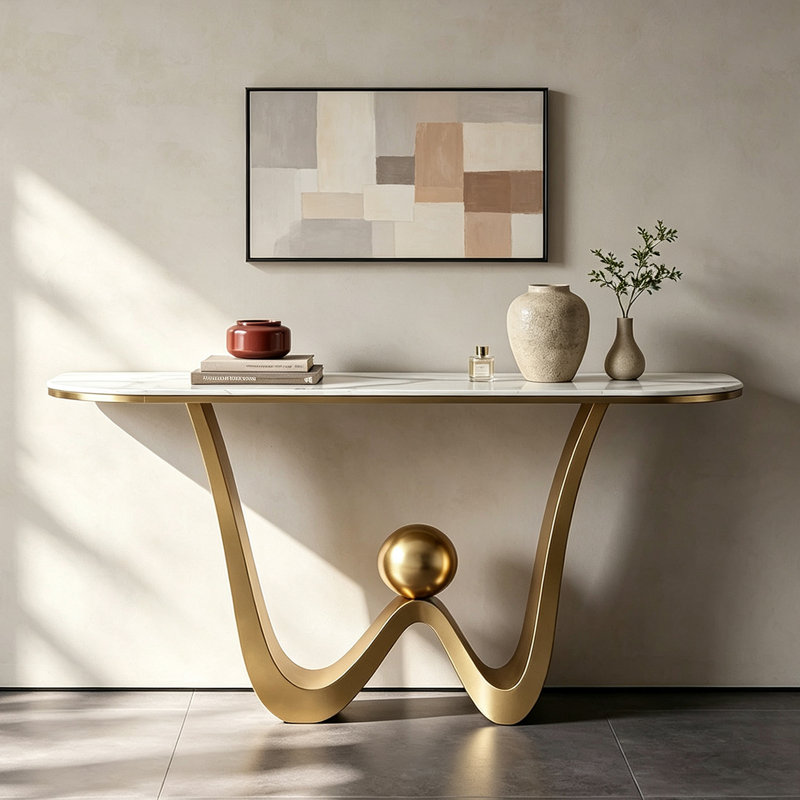 Console Modern Luxury, H 33,5 po x l 63 po x P 13,8 po