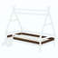 Lit plateforme House avec escalier, structure de lit en bois massif, profil bas et conception amusante pour enfants-1281135764-1281135766