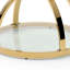 Table d'appoint 2 niveaux en verre en forme d'anneau-1237736704