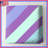 Purple Aqua Diagonal Stripes Quilted Bedspread All Sizes-128503162