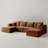 Kapellen 4 - Piece Upholstered Boneless Modular Sectional-207086386-209368481