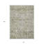 Tapis intérieur / extérieur oriental lavable beige et doré 10 pi x 14 pi taupe