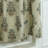 Handmade Linen Curtain 27" – Block Print Floral Drape, Pinch Pleated, Blackout, Room Darkening, Farmhouse & Patio Style, Elegant Home & Office Window Panels, Swadesh, Gray-104098433