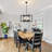 Beldon 6-light Modern Industrial Geometric Square / Rectangle Chandelier for Living Room Kitchen Entryway Hallway Foyer-627248918