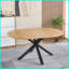 Table basse extensible en MDF avec pieds en métal - Stable, facile à assembler pour la salle à manger Bureau-780004277
