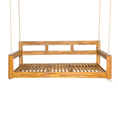 Twin Size Porch Swing Daybed With 4 Hanging Ropes