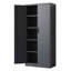 Armoire de rangement en métal de 72 po de hauteur, armoire verrouillable en acier à outils avec portes et 4 tablettes, grands classeurs pour systèmes de rangement de garage