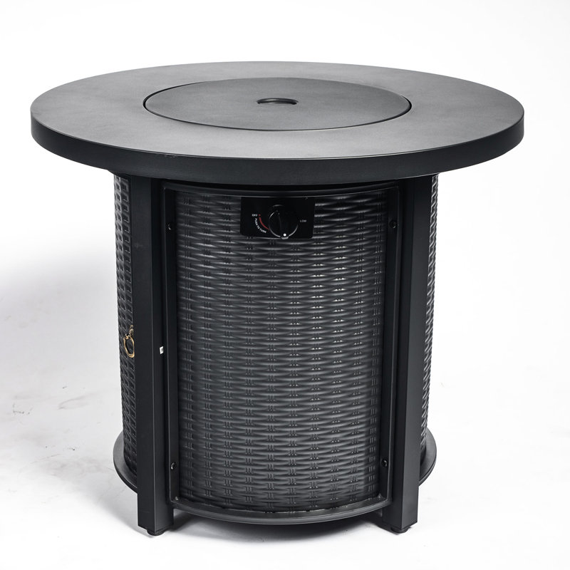40000Btu Propane Fire Table, 30Inch, Igniter Steel Frame 30Inch Pit, 40000Btu,, Black, 24.18" H x 29.89" W x 29.51" D