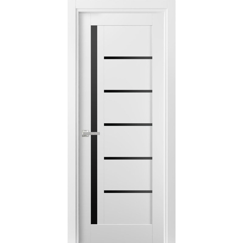 Porte standard en bois manufacturé Quadro, 32 po x 80 po, Blanc