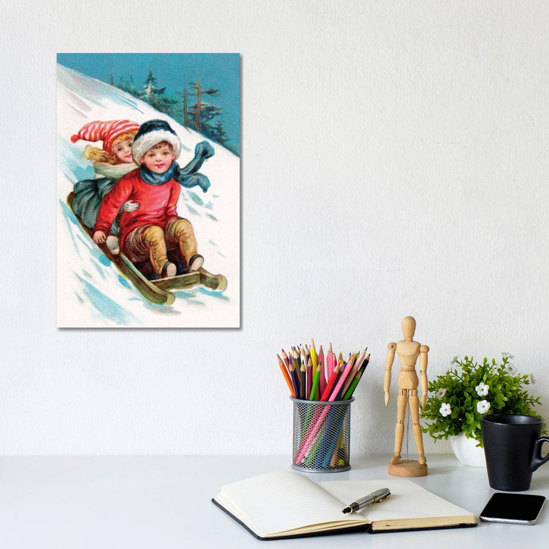 Vintage Christmas I 1 Piece Wrapped Canvas Painting, 20.32 cm H x 30.48 cm W