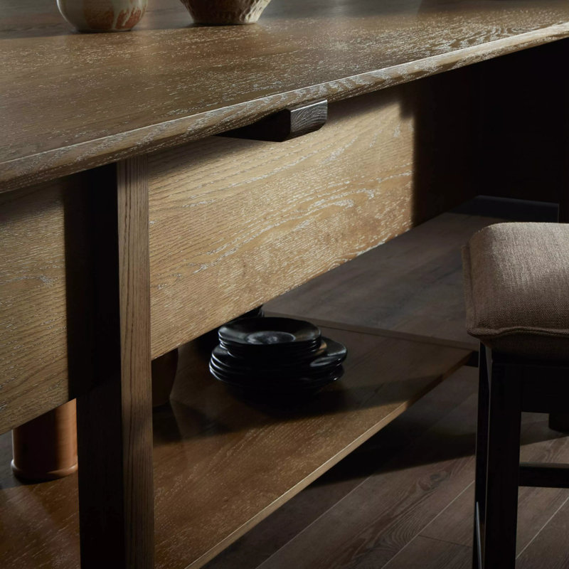Gardendale Kitchen Island, Tan Oak Veneer