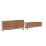 2-Piece Living Room Furniture Set With 3-Door TV Stand And 4-Door Sideboard