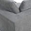 Canapé modulaire surdimensionné rembourré avec repose-pieds amovible U-Style
