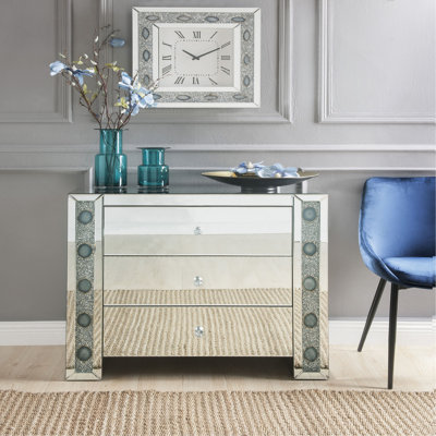 Console avec miroir et fausse agate (assemblée)