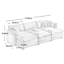 Ensemble de canapé surdimensionné à coussins modulaires, repose-pieds portatif, ensemble de canapé d'angle en L à dossier profond et à dossier profond-130891376
