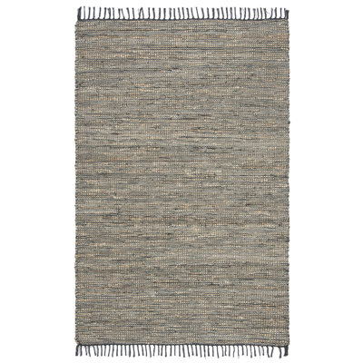 Roslindale Handwoven Flatweave Grey Area Rug