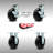 4 Piece Steel Polyolefin Caster Set