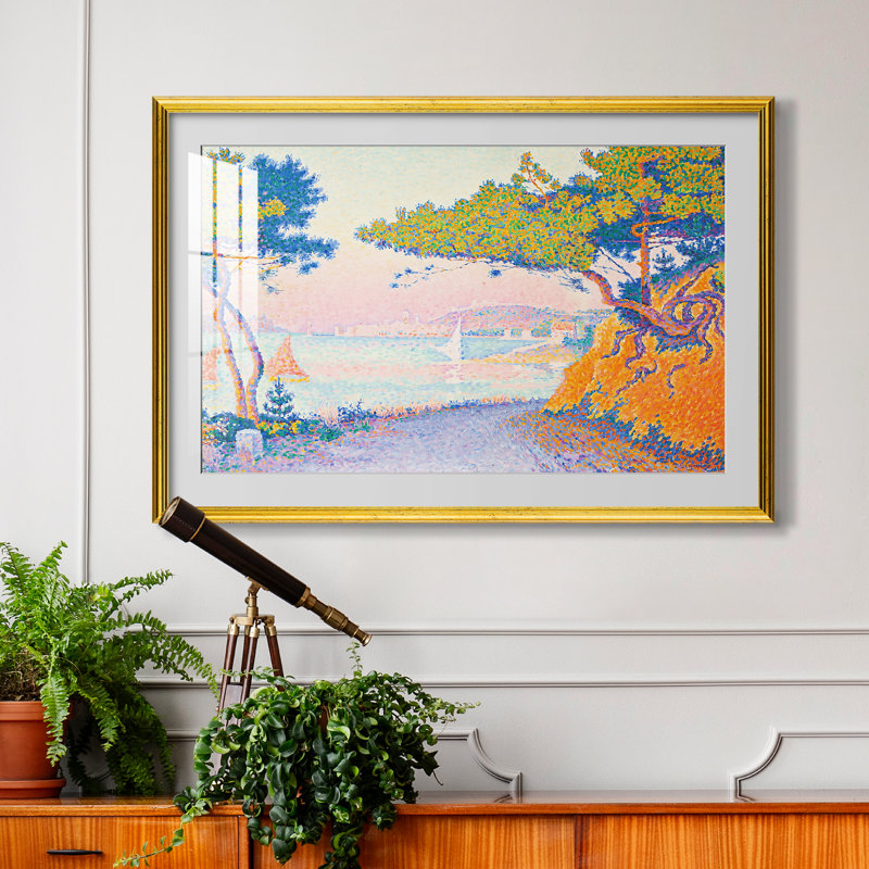 Golfe Juan, 1896-Paul Signac-Impression encadrée personnalisée, 24x34 INNER SIZE, Framed Print with Mat