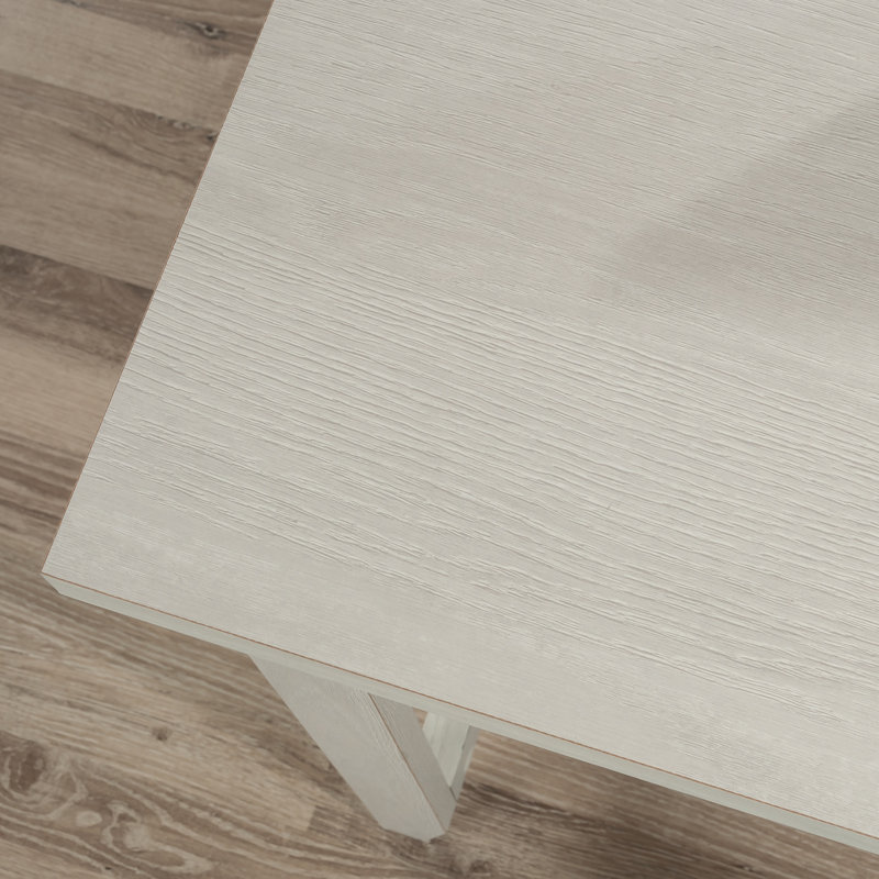 Bureau transitionnel en L avec tiroir classeur, Blanc, 26.89" H x 46.65" W x 17.09" D