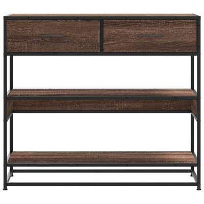 Console Table 90X35x80 Cm Engineered Wood