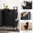 Double Laundry Hamper With Lid,Rolling Laundry Basket Organizer With Wheels, Laundry Sorter