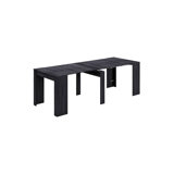 Console Table Compton, Extendable Dining Table With Multipurpose Extensions Up To 10 Seats