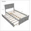 Lit plate-forme avec lit gigogne-435263971