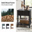 Eric 60.96cm W Traditional Soild Bedside Table with Extendable Tray Set of 2-121644072