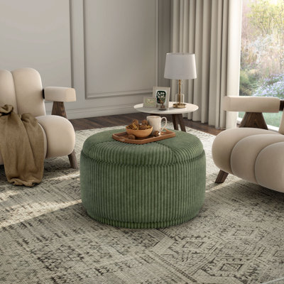 Gregory Ottoman With Hidden Storage And High Density Foam