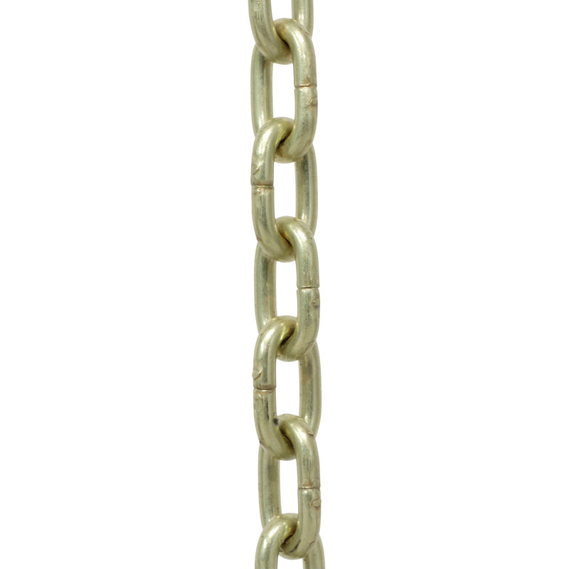 Petite chaîne d'horloge à maillons standard, Laiton satiné, H 120 po x l 0,31 po x P 0,07 po