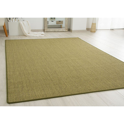 Areesha Solid Colour Jute / Sisal Flatweave Area Rug