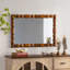 Miroir mural rétro en bois sculpté